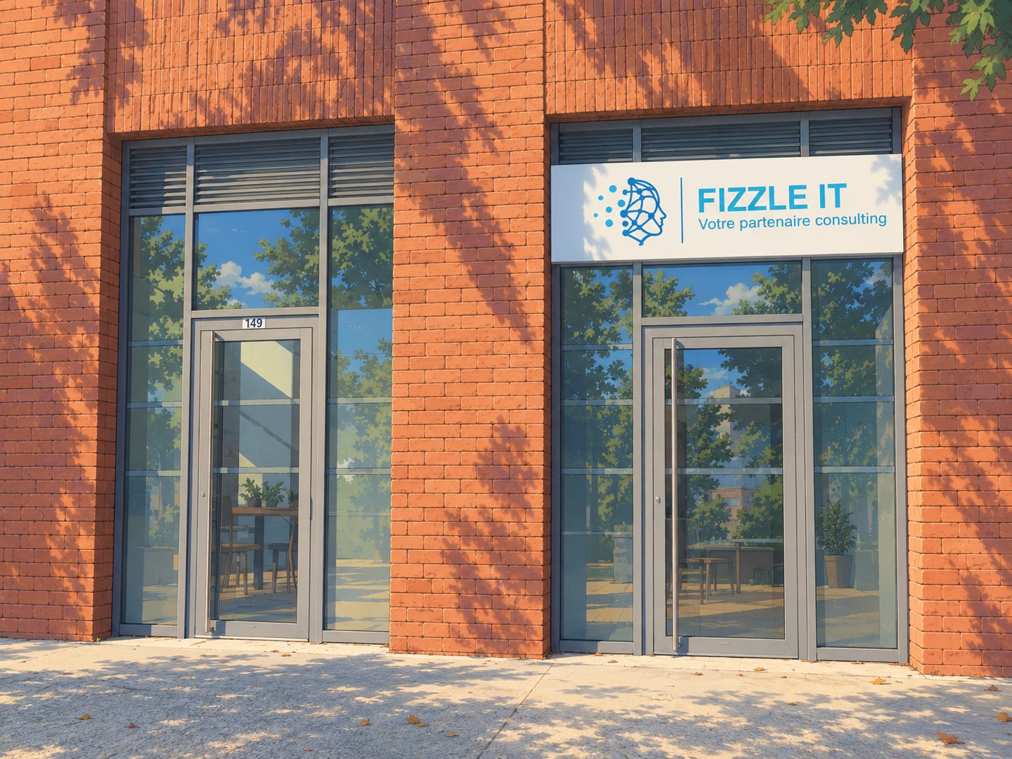Façade des bureaux de FIZZLE IT